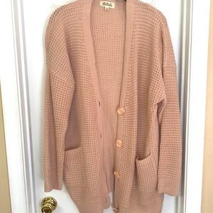 Salmon color cardigan